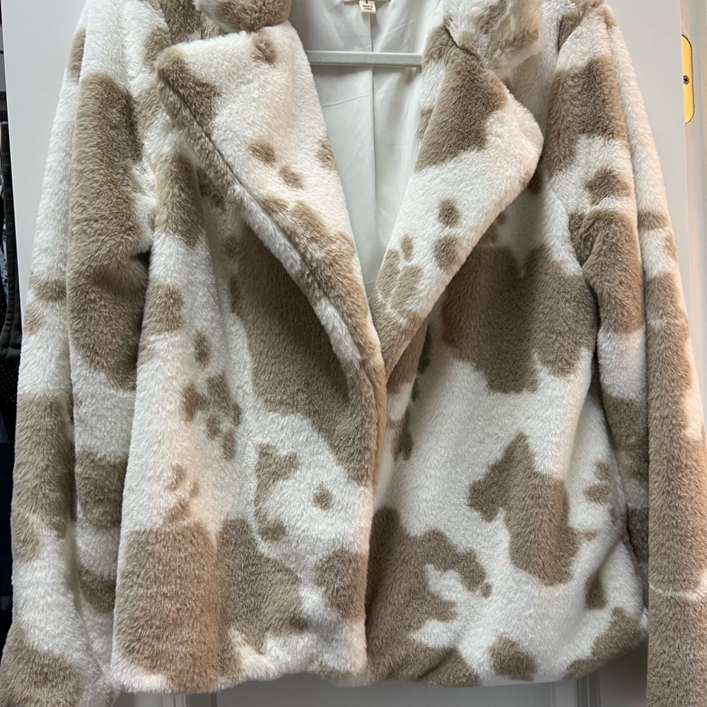 BiBi Cream and Brown Teddy Jacket
